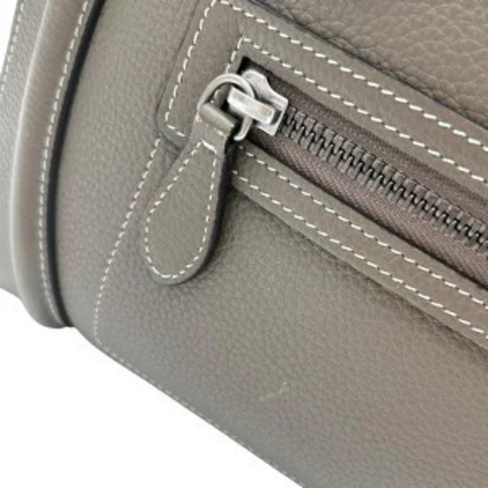 Celine Luggage Tote Shopper Greige Gray